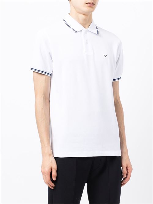 Polo uomo manica corta con bordini in contrasto EMPORIO ARMANI | 8N1FB41JPTZ0100
